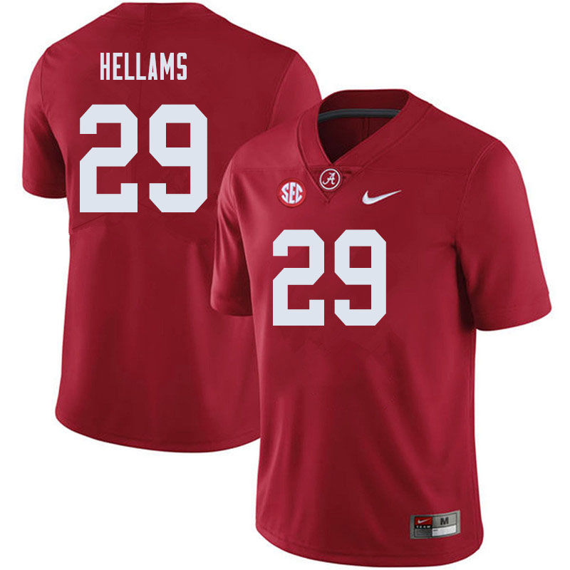 Men #29 DeMarcco Hellams Alabama Crimson Tide College Football Jerseys Sale-Crimson